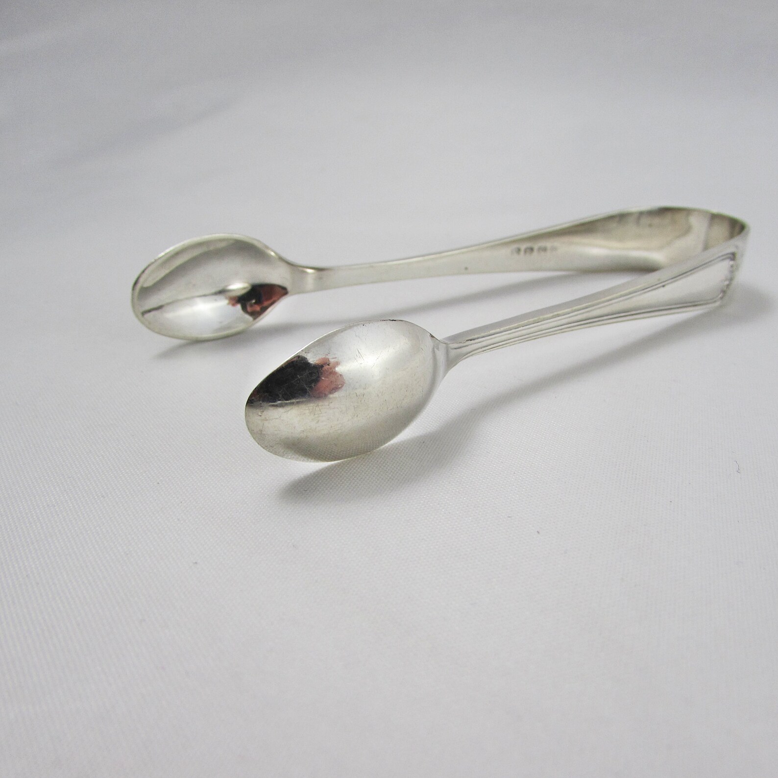 Silver Plated Sugar Cube Tongs Spoon Tongs Vintage Etsy