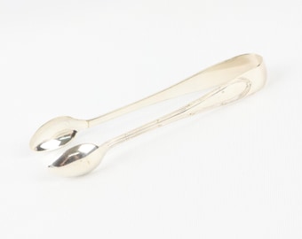 Silver Plated Sugar Cube Tongs, Spoon Tongs, Vintage Silverware, 4.5 Inch Tongs, Sugar Tongs, Sugar Nips, EPNS