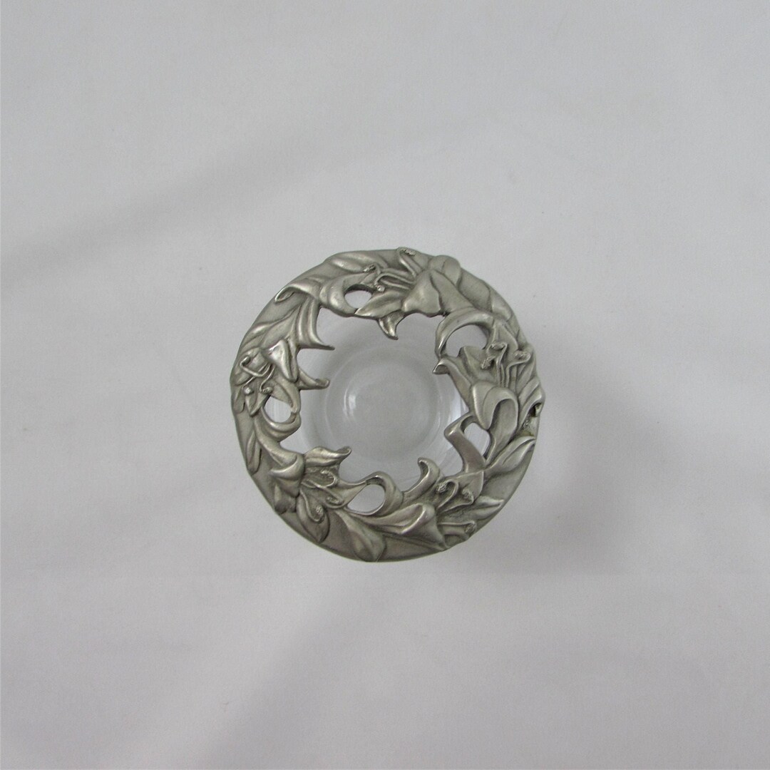 Potpourri Dish, Seagull Pewter Small Potpourri Bowl With Pewter Lid