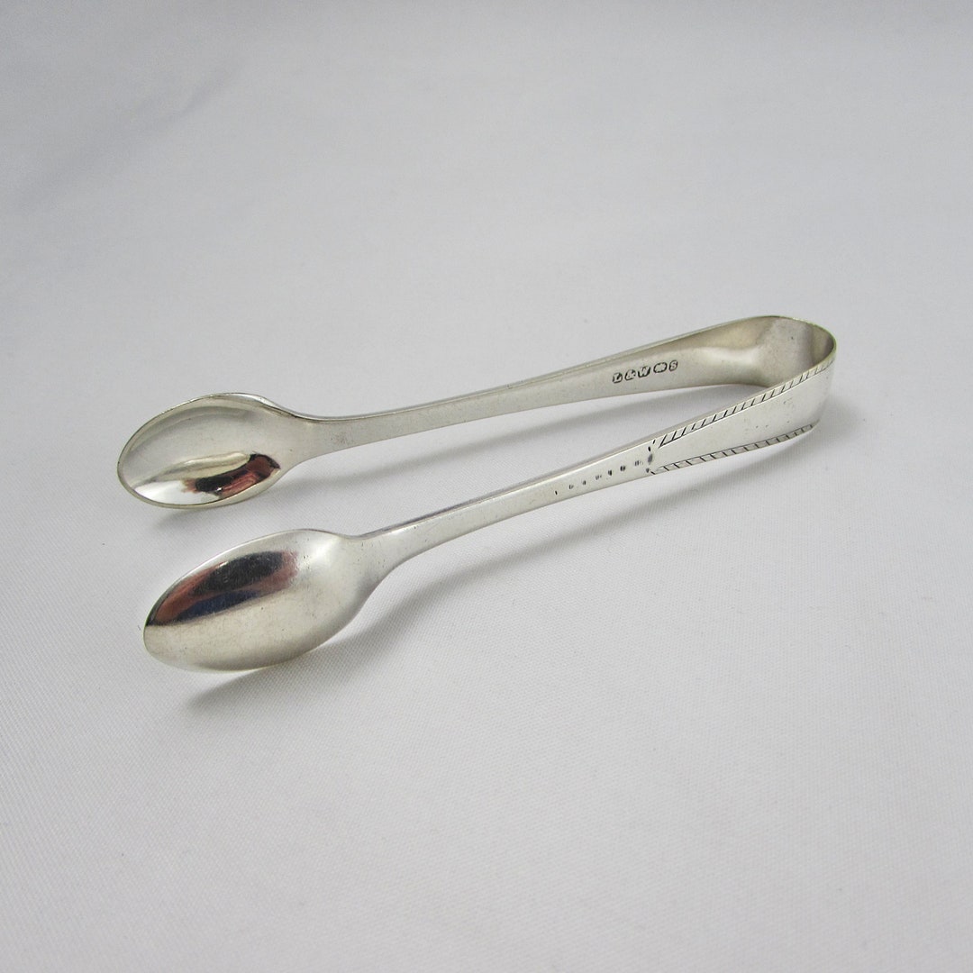 Silver Plated Sugar Cube Tongs Spoon Tongs Vintage Etsy