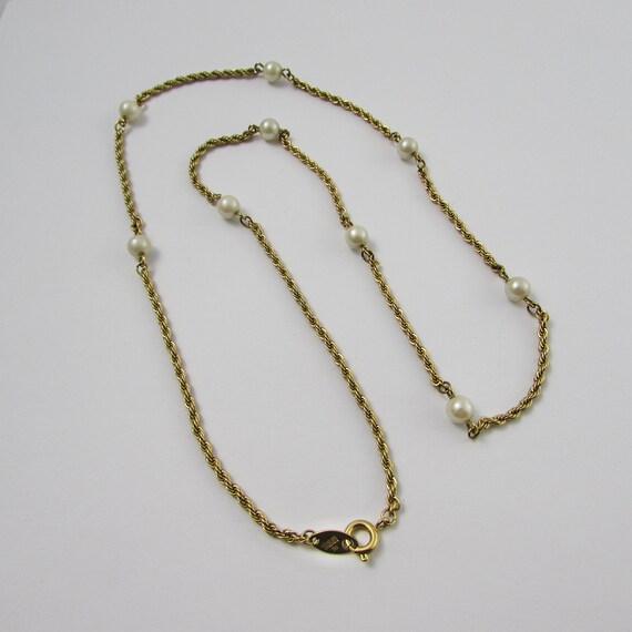 Trifari tm 2024 gold chain necklace