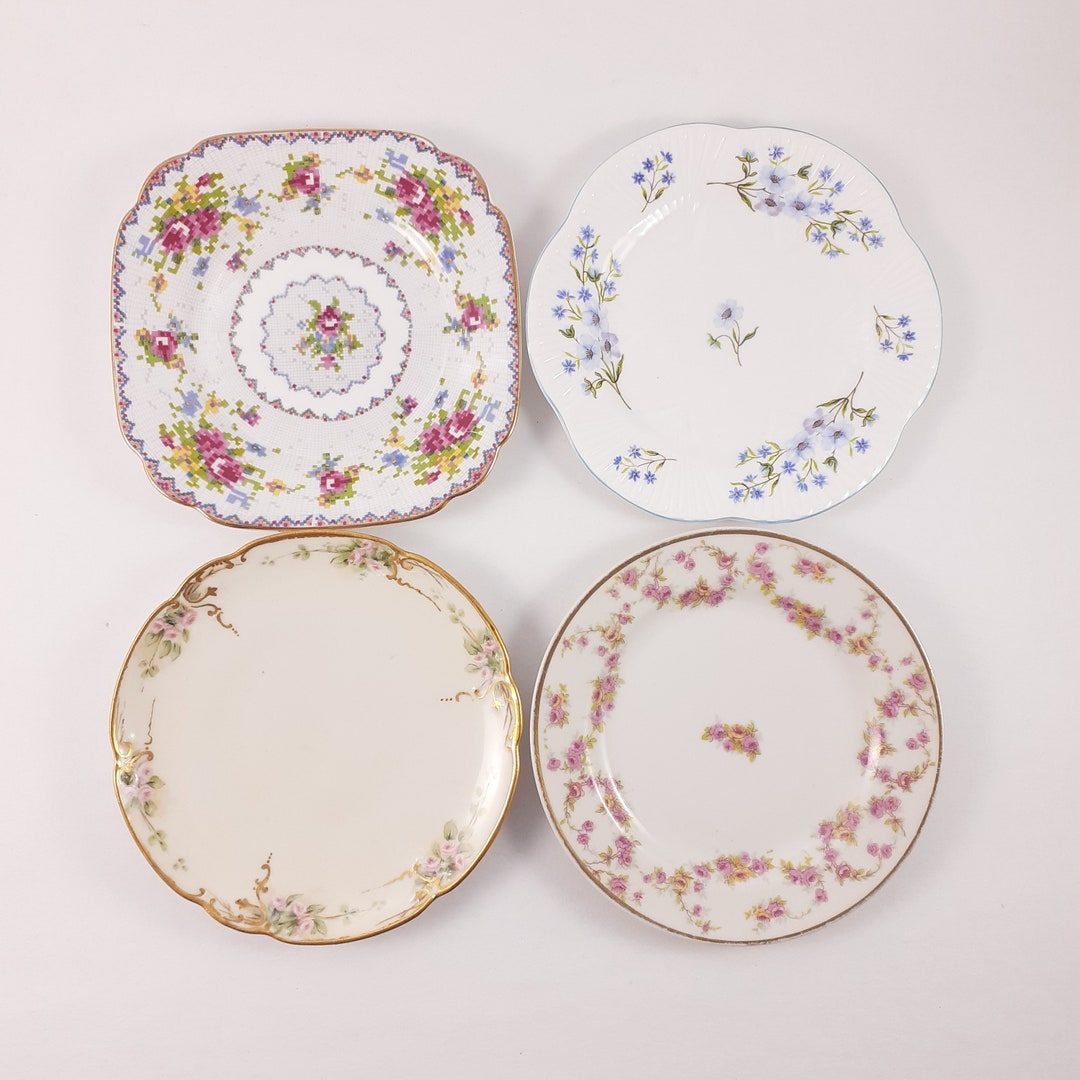 Mismatch Plates 6 Inch Plates Side Plates Dessert Plates Etsy