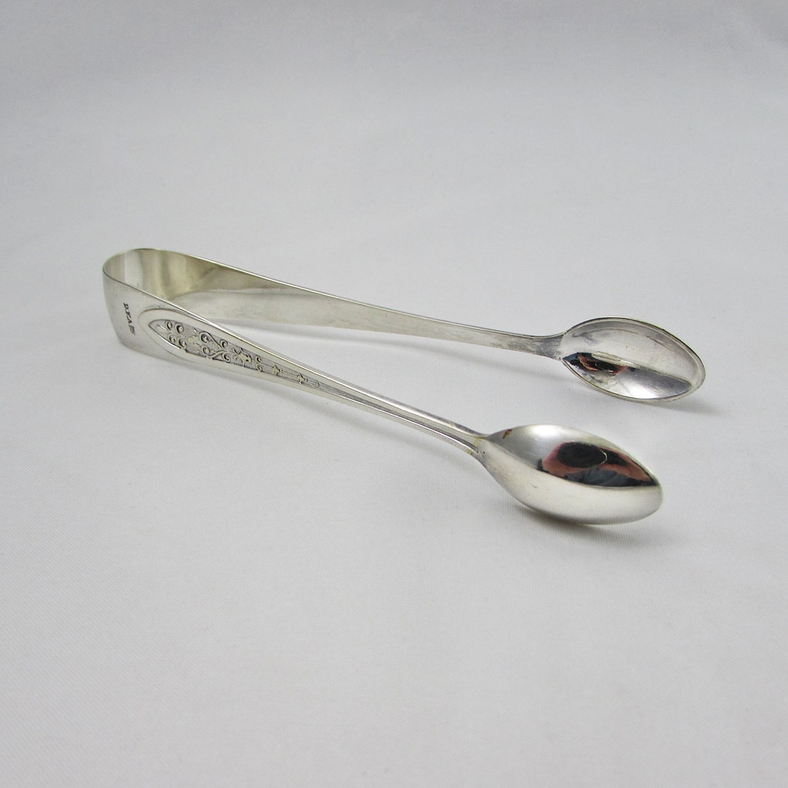 Silver Plated Sugar Cube Tongs Spoon Tongs Vintage Etsy