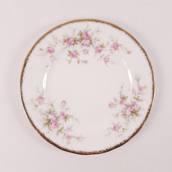 Victoriana Rose Bread and Butter Plate, 6.25 Inches, Royal Albert Vintage Bone China