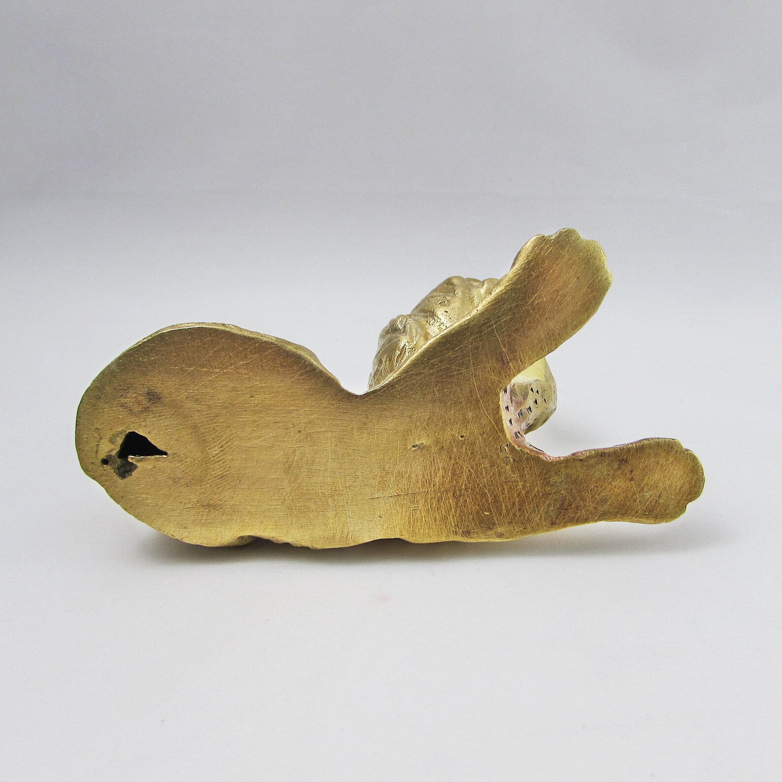 Brass Dog Figurine Vintage Brass Paperweight Etsy
