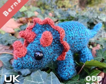 Crocheted Triceratops