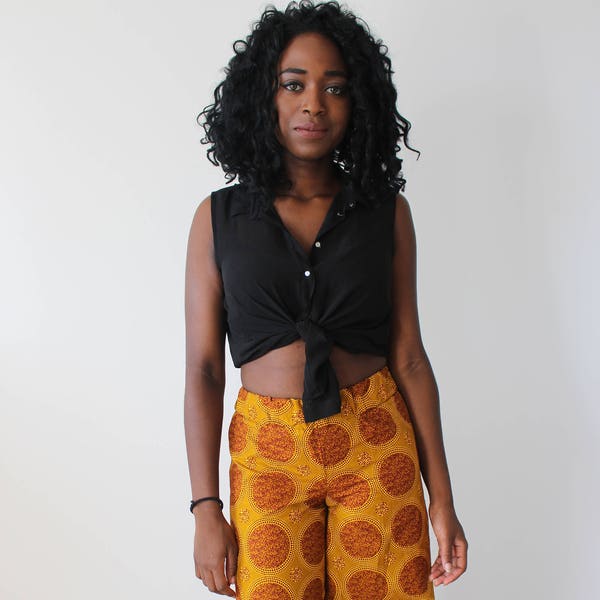 Safari Pants in African Fabric/ Trouser Safari made with African fabric