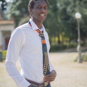 African Fabric Men&#39;s Tie / Tie for men African Fabric