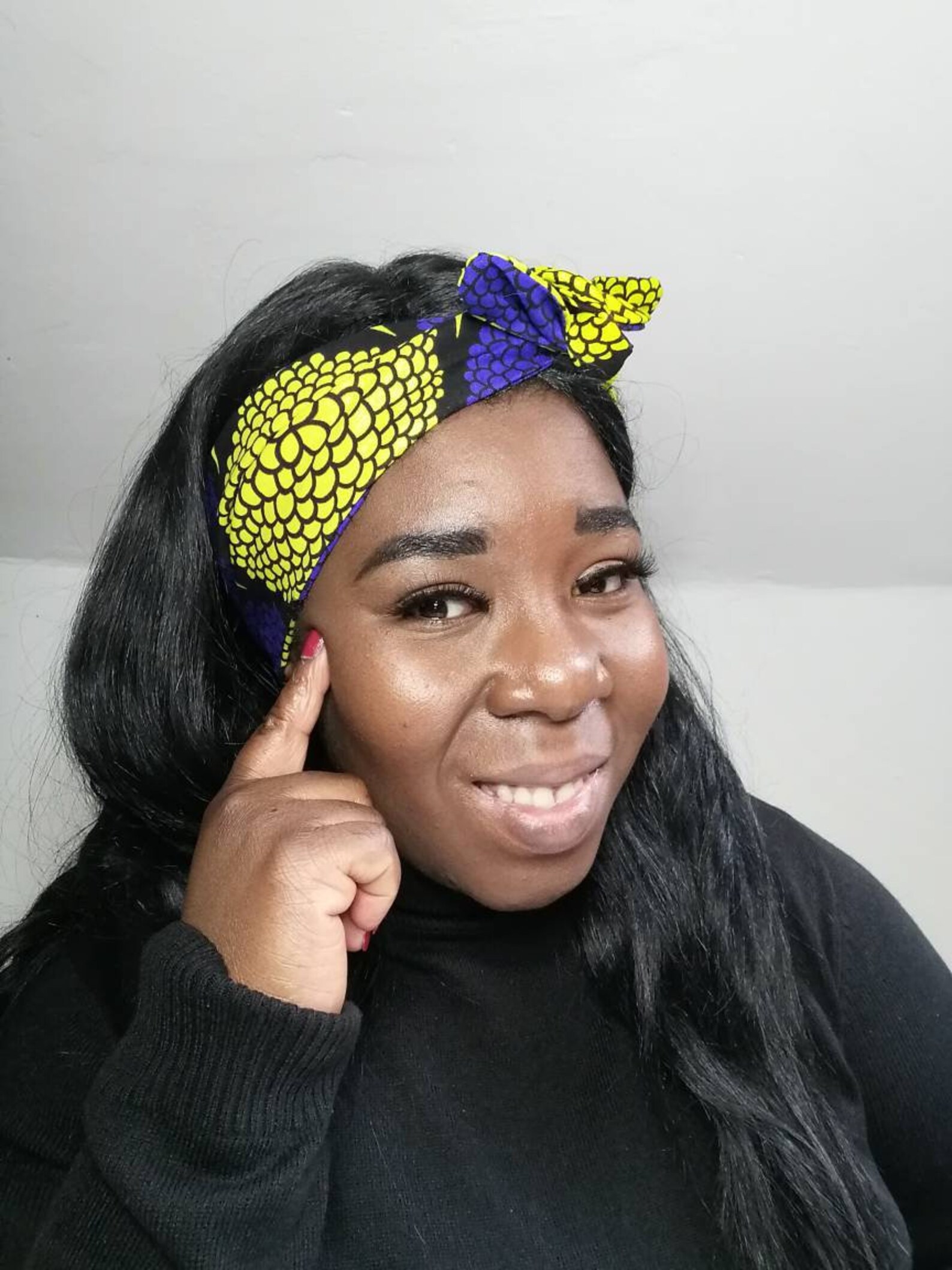 BANDANA HEADBAND in African Fabric African bandana Head Wrap Etsy