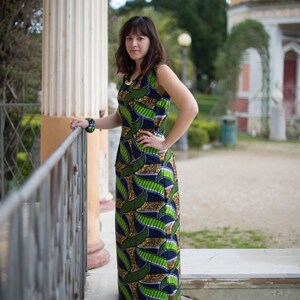 LONG DRESS WOMAN in African Fabric / Long Dress Woman in African fabric