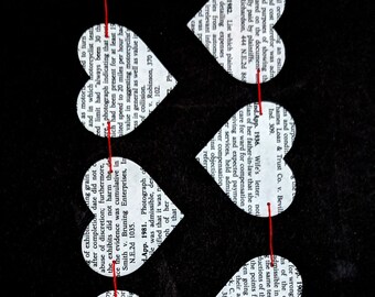 Law Heart Paper Banner - Legally Bunting made from Law Books