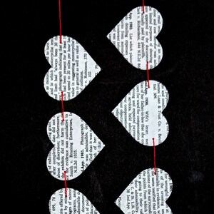 Law Heart Paper Banner Legally Bunting made from Law Books image 1