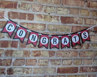 Congrats - Legally Bunting Banner -  Made from Law Books