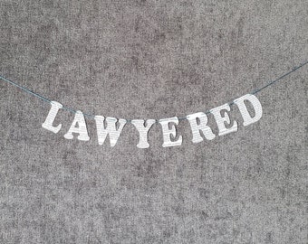 LAWYERED Paper Banner Bunting made from Law Books