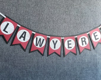 LAWYERED - Legally Bunting -  Made from Law Books
