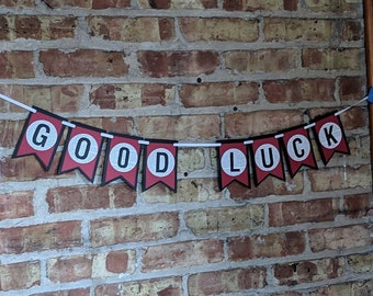 GOOD LUCK - Legally Bunting -  Made from Law Books