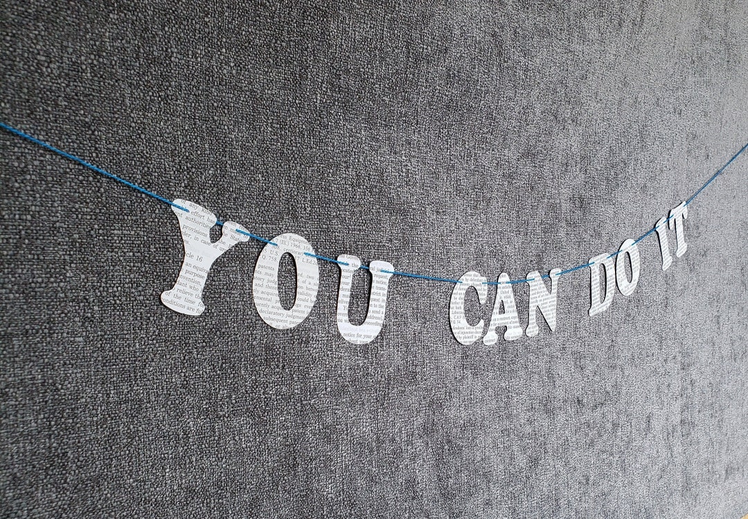 You Can Do It - Legally Bunting - Made From Law Books - Etsy