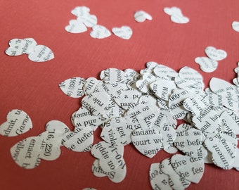 Legally Paper Heart Confetti - Made from Law Books