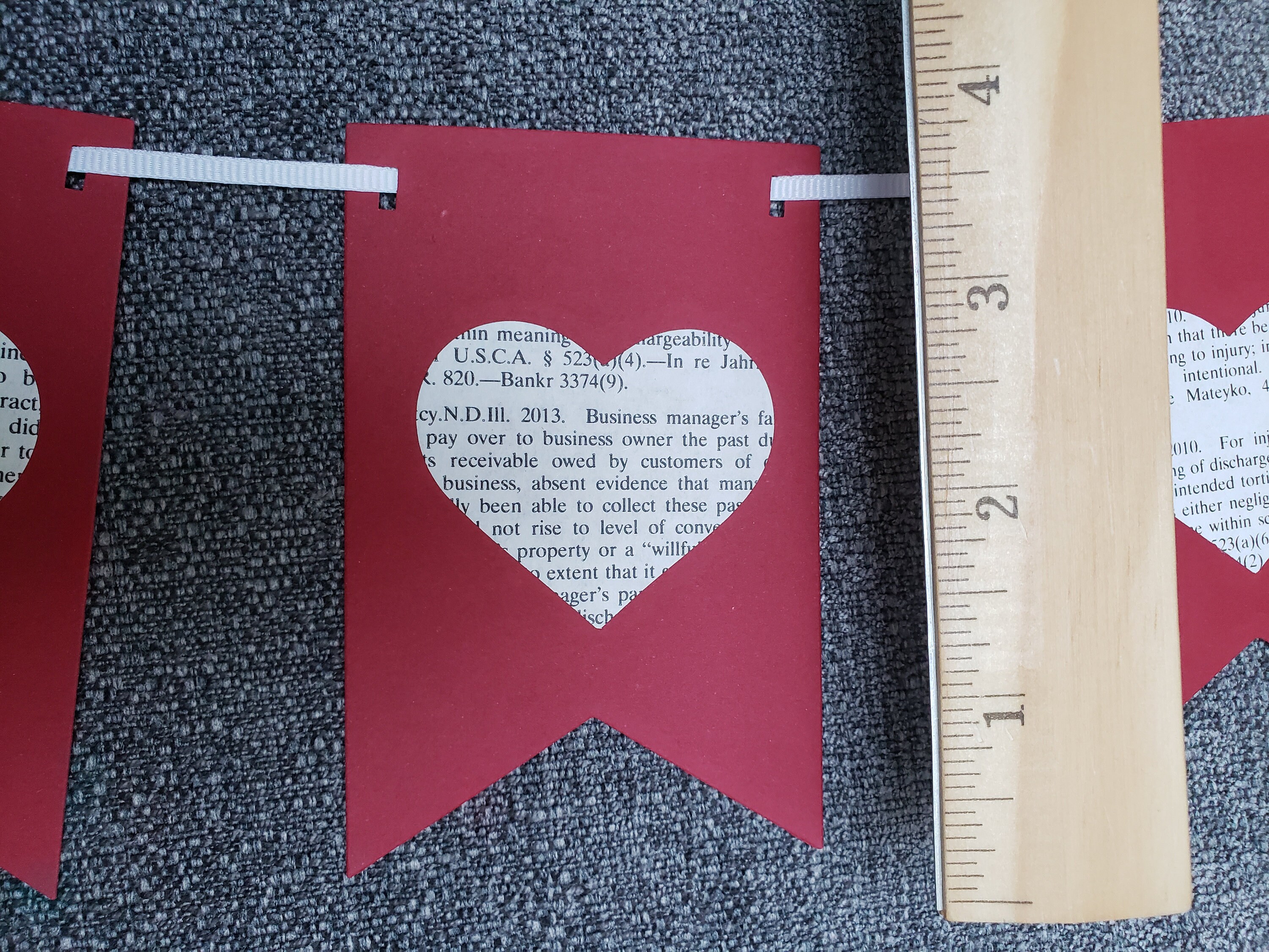 Lawyers in Love - Legally Romantic Banner Bunting - Made From Law Books ...