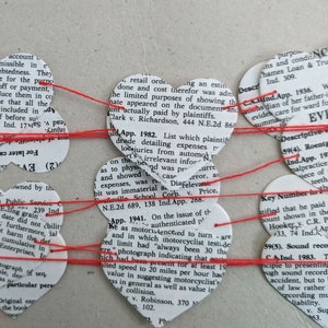 Law Heart Paper Banner Legally Bunting made from Law Books image 3