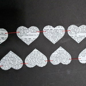 Law Heart Paper Banner Legally Bunting made from Law Books image 4