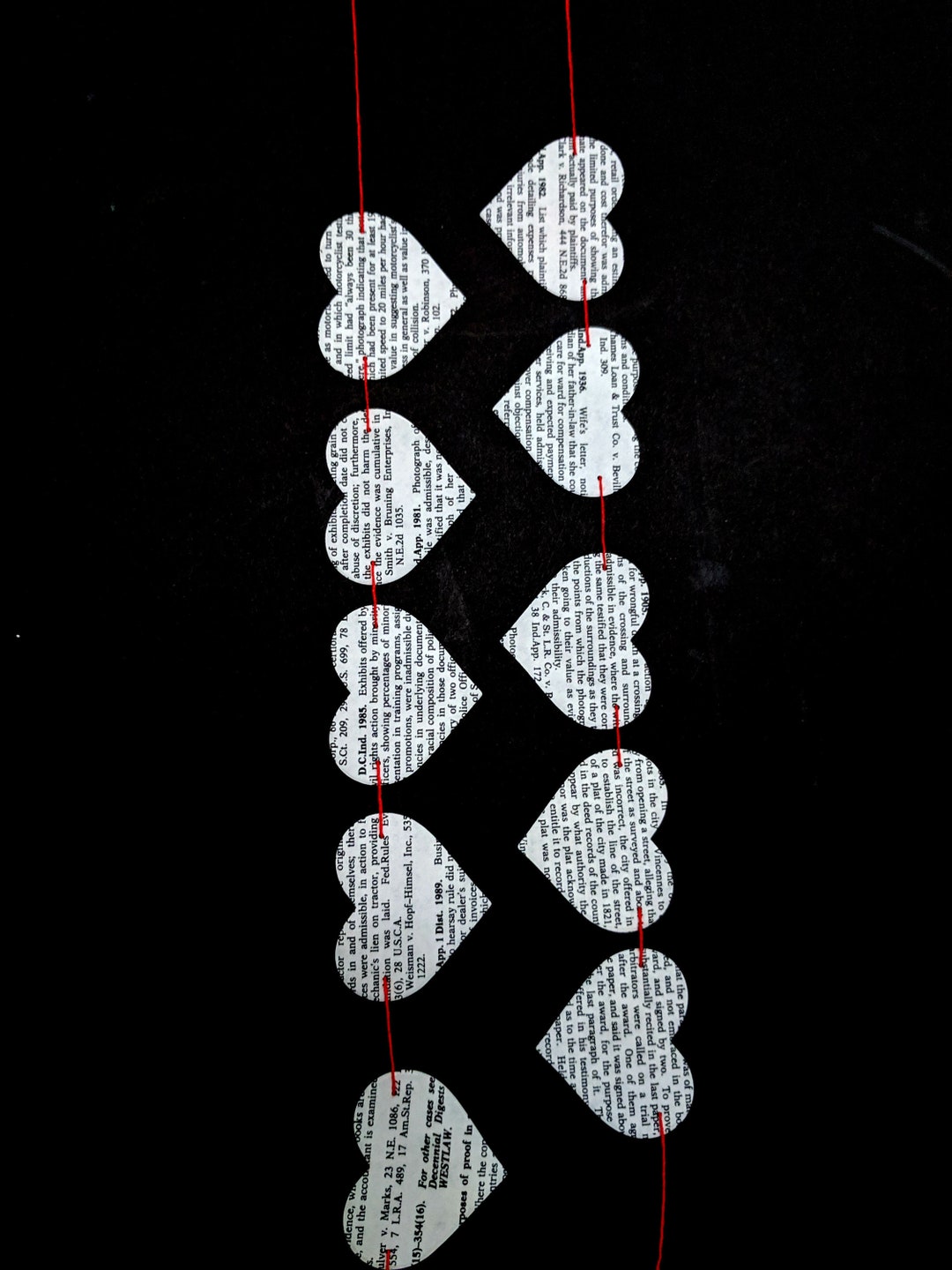 Law Heart Paper Banner - Legally Bunting Made From Law Books - Etsy