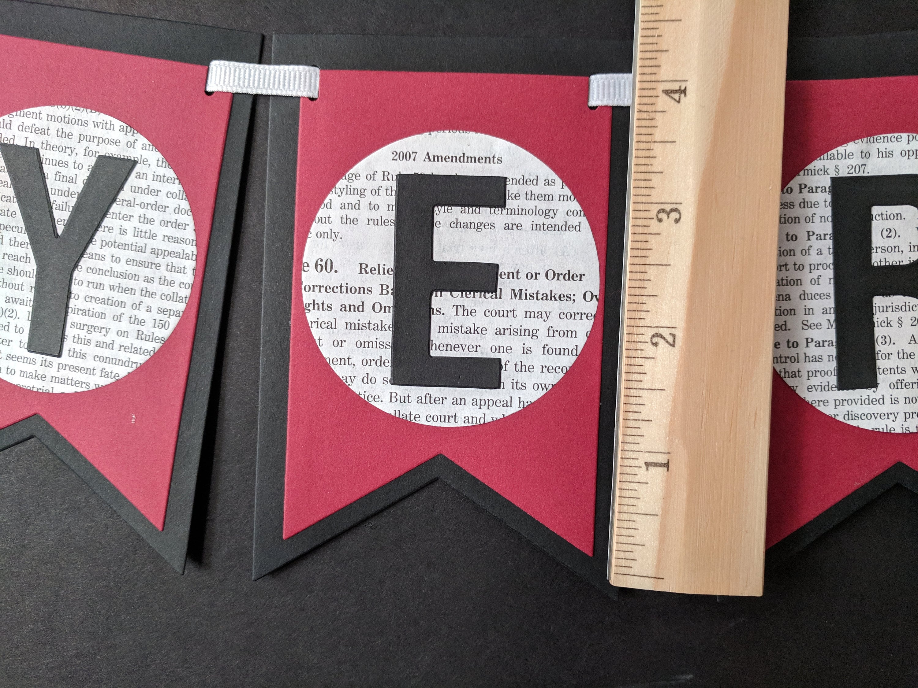 GOOD LUCK - Legally Bunting - Made From Law Books - Etsy