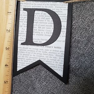 SERVED Legally Banner Bunting Made from Law Book Paper image 6