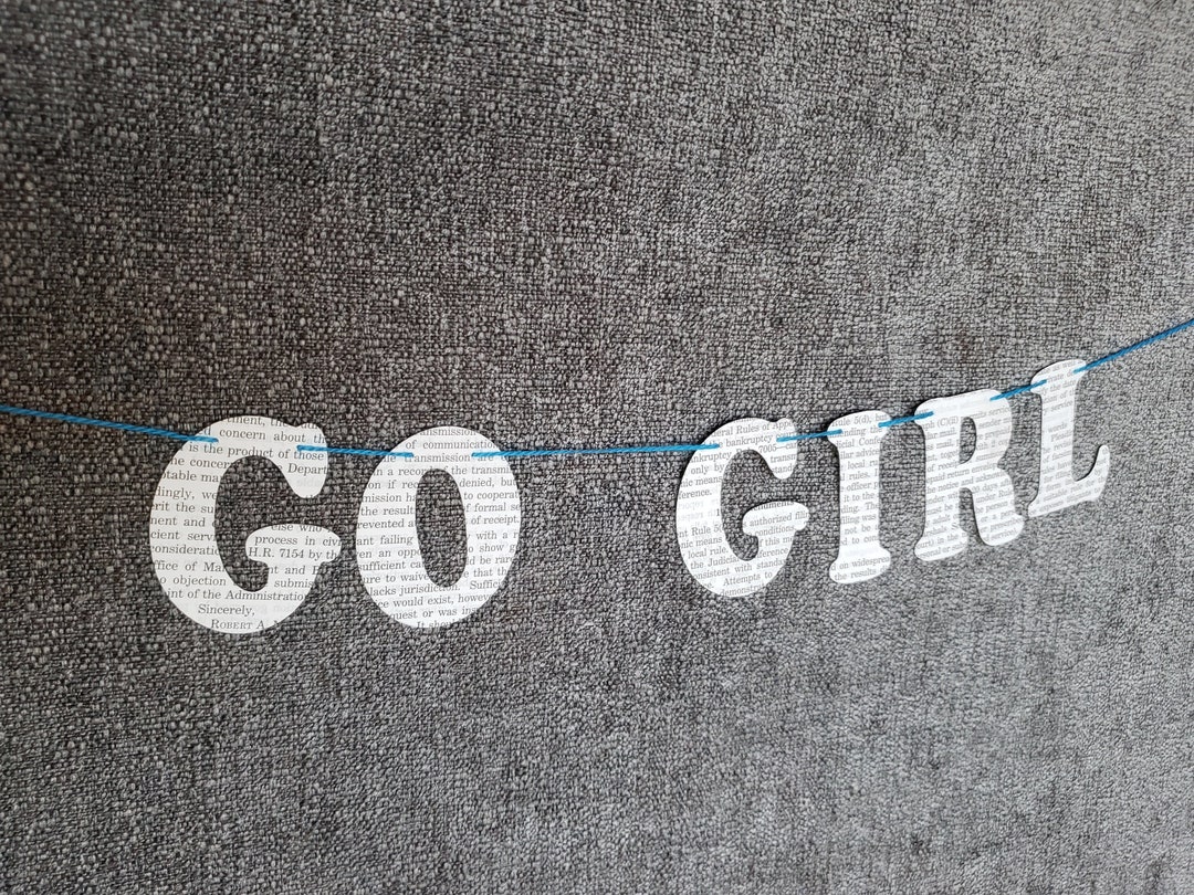 GO GIRL! Legally Paper Banner Bunting Party Decoration - Made From Law ...