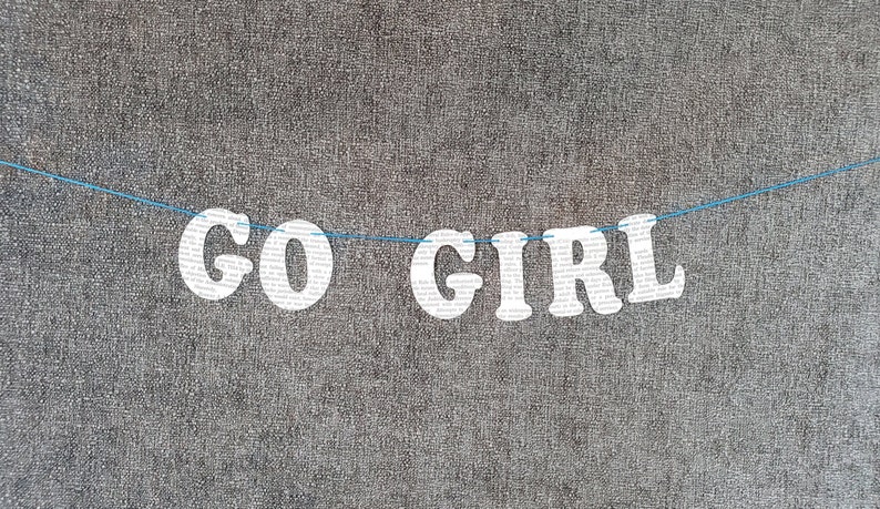 GO GIRL Legally Paper Banner Bunting Party Decoration Made - Etsy
