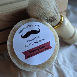 Mens Shaving Soap with Shaving Brush