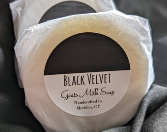 Black Velvet Goats Milk Soap