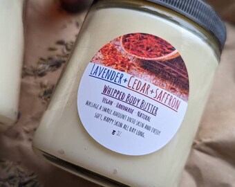 Lavender Cedar and Saffron Whipped Body Butter