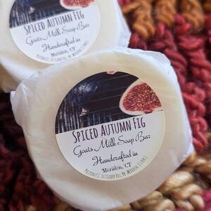 Spiced Autumn Fig Goats Milk Soap