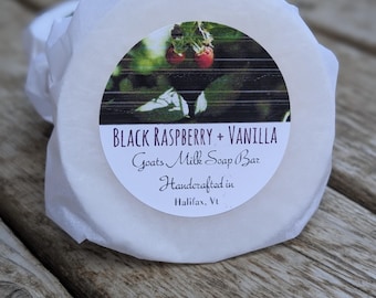 Black Raspberry + Vanilla Goats Milk Soap