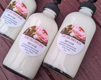 Peony and Amber Wood Lotion