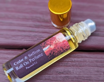 Cedar and Saffron Roll On Perfume