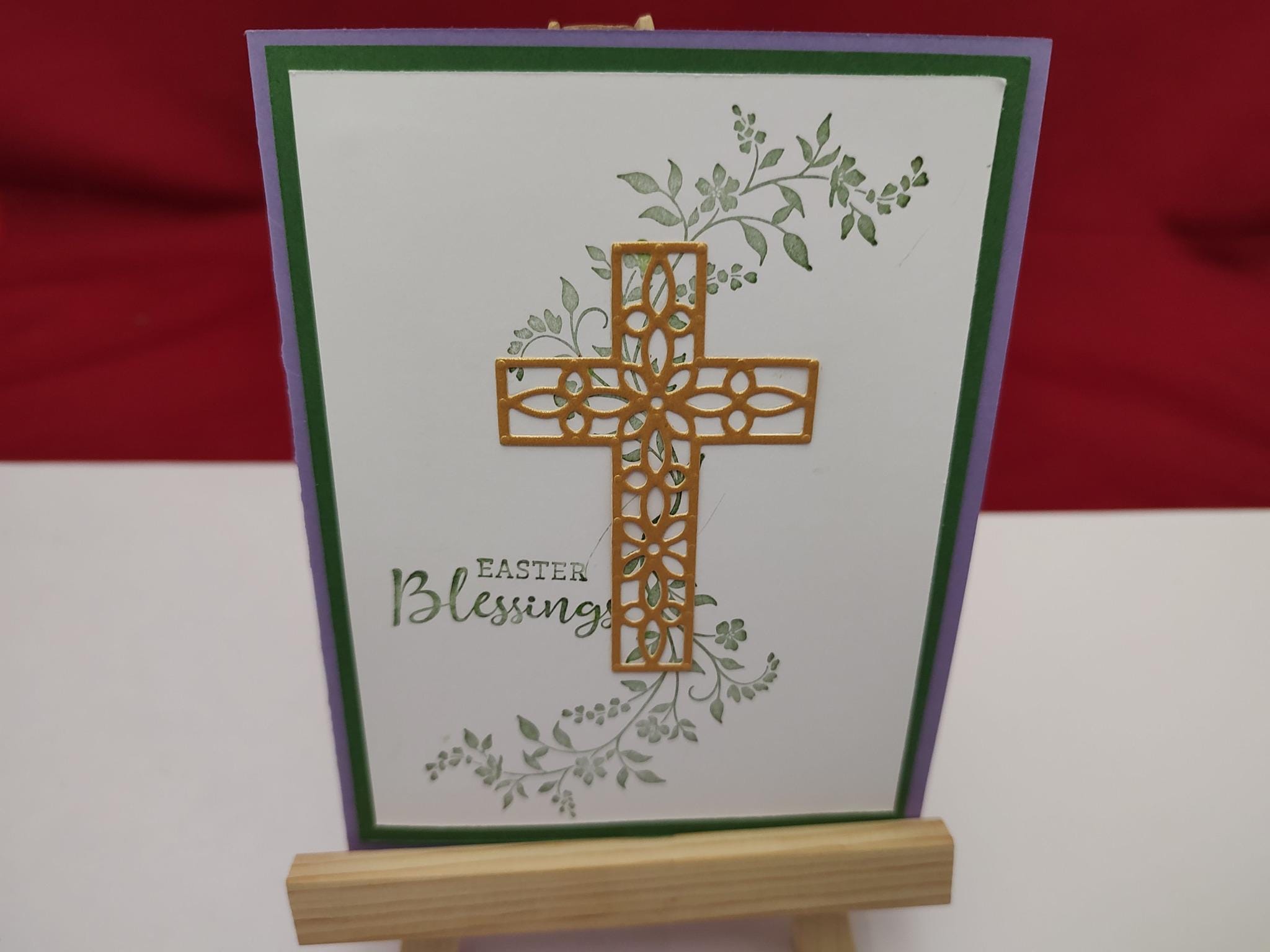 Easter Card - Religious - Beautiful Handmade  Easter Blessings