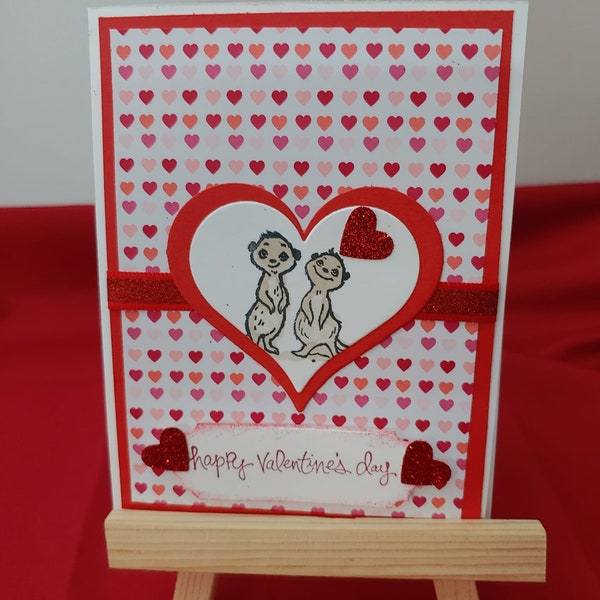 Adorable Valentine's Day Card - "Meer Cat Love"
