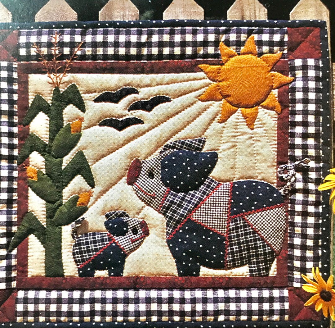 Crazy Pigs Wallhanging Quilt Kit Rachel's of Greenfield - Etsy