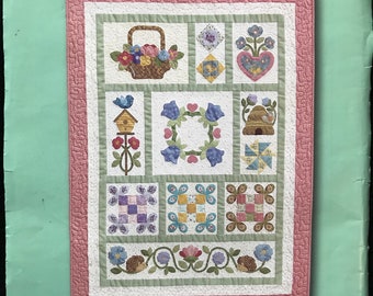 Amy's Sampler Block of the Month pattern and Fabric - Quilt Pattern and Fabric