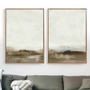 Neutral Abstract Wall Art,Forest Painting,Set of 2 Prints,Black,Beige,Gold,Grey,Neutral Decor,Living Room,Dan Hobday Art, Printable Art