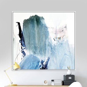 Printable Abstract Art, Minimalist, Modern art, Blue art, Living Room Art, Printable art, Instant Download Art, Square art Blue Abstract Art