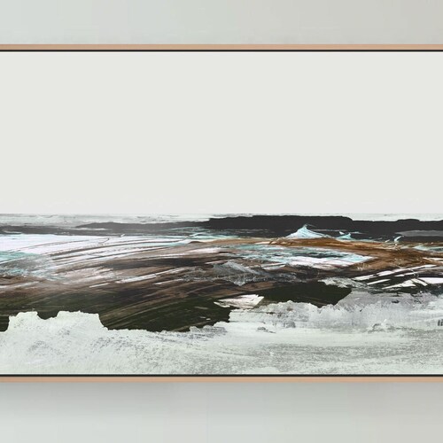 Printable Abstract Art Seascape Painting Large Wall Art Etsy