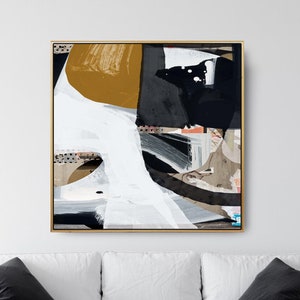 Large Abstract Painting: Urban Collage Art Print (Digital Download)