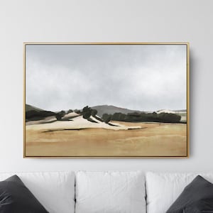 Large Landscape Painting, Large wall art, Abstract Landscape, Modern Painting, Printable Art, Dan Hobday, 40x30 Wall art Neutral Landscape