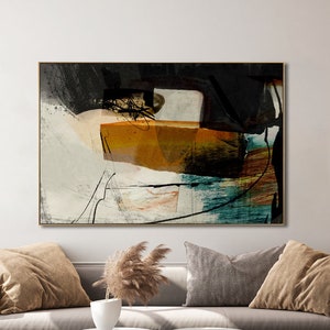 Afdrukbare abstract, grote moderne kunst aan de muur, Home Wall Art, Scandinavische Minimal Art, Dan Hobday Art, moderne print, 24x36 Art instant download afbeelding 1