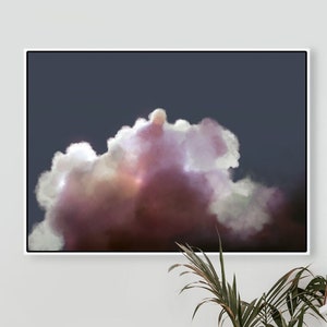 Large Wall Art, Printable Abstract Art, Cloud Painting Print, instant download art, Large Abstract Art, Sky Painting, Sky and Clouds, 24x36