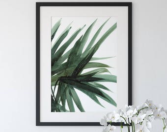 Printable Wall Art, Leaf Print, Tropical Poster, Botanical Art, Palm Print, Botanical Prints, Tropical Art, Boho art, Tropical Wall Art