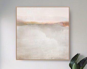 Large Landscape Painting, Large wall art, Coastal Art, Large Abstract Painting, Printable Art, Minimal Wall Art, 40x40 Wall Art, Dan Hobday